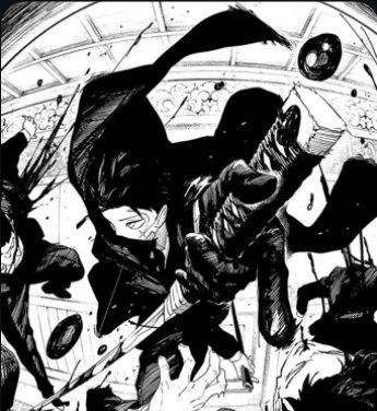 Black and white manga ink drawing